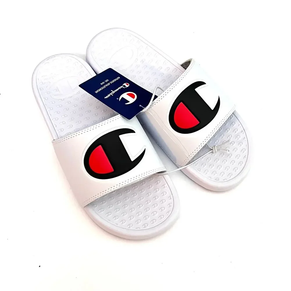 Champion Men's Athletic Sporty Logo Slide Sz 7
